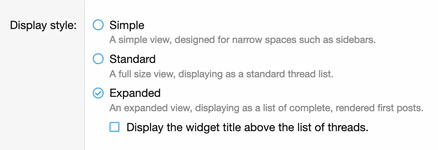 [cXF] New Threads Widget Plus