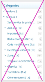 [XB] XFRM: Remove Sidenav Categories
