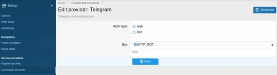[Berg] Telegram Auth