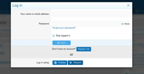 [Berg] Telegram Auth