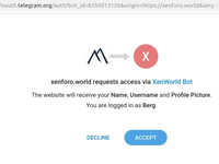 [Berg] Telegram Auth