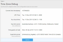 [Hampel] Time Zone Debug