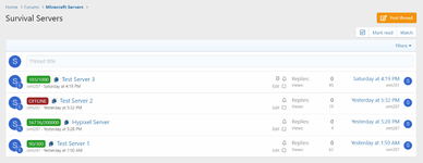 Minecraft Server Checker for Threads