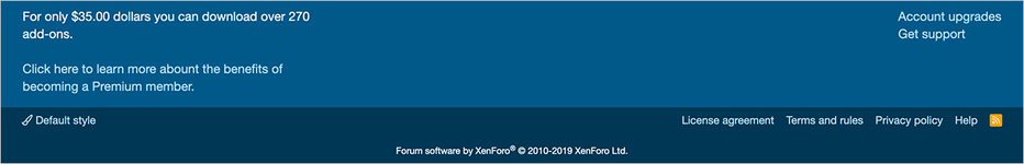 [AndyB] Footer block