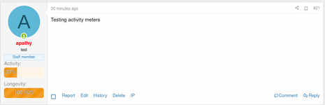 [AP] Activity/Longevity Meters
