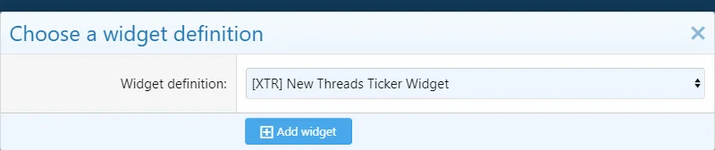 [XTR] Threads Ticker Widget