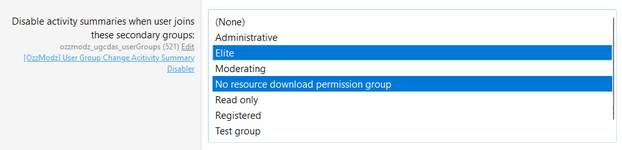 [OzzModz] User Group Change Activity Summary Disabler