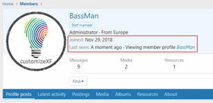 [cXF] Hide last seen and joined