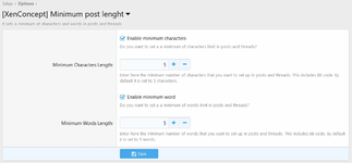 [XenConcept] Minimum post length