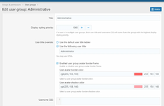 [XTR] User Group Avatar Frame