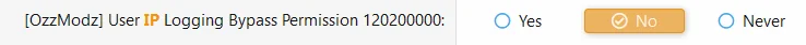 [OzzModz] User IP Logging Bypass Permission