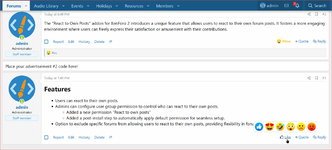 [XenCustomize] React to Own Content
