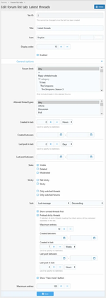 [XB] Forum Content List Tabs