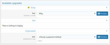 [XB] User Upgrade Categories