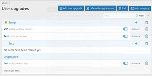 [XB] User Upgrade Categories
