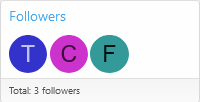 [TC] Followers & Following Widgets