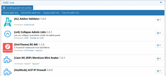 [OzzModz] Separate Active/Inactive/Installable/Legacy Addons