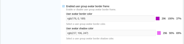 [XENDEEP] User Group Avatar Frame